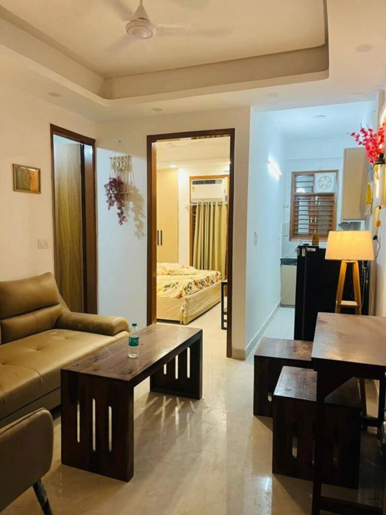 Living Room, saket 1 Bedroom 550 Sq.Ft. Builder Floor In Saket Delhi 10668728