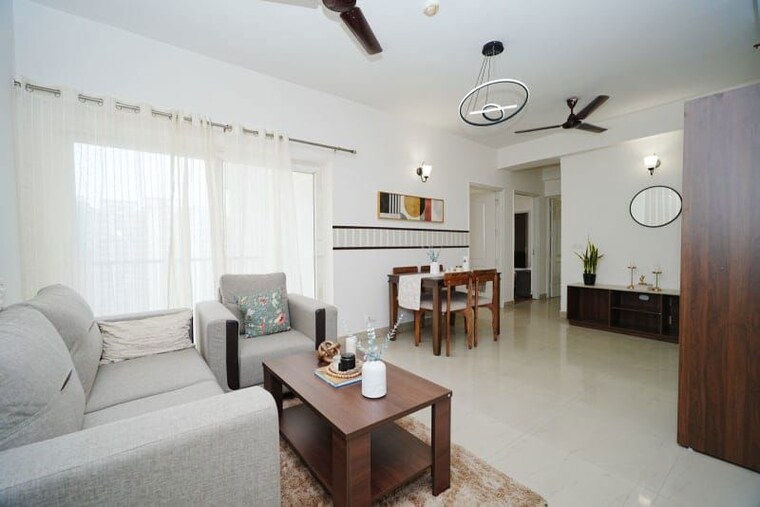 Living Room, nimbus-the-hyde-park 3 Bedroom 1320 Sq.Ft. Apartment In Sector 78 Noida 10668722