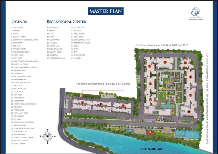 Master Plan, grc-sapphire-spring 2 Bedroom 1215 Sq.Ft. Apartment In Gottigere Bangalore 10668757