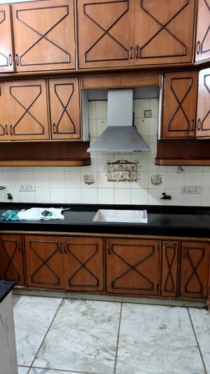 Kitchen in 3 BHK Builder Floor at State Bank Colony – for Rent