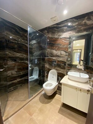 Bathroom in 4 BHK Builder Floor at Dlf Phase iv – for Rent