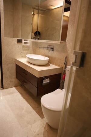 Bathroom in 2 BHK Apartment at Indiabulls Blu, Worli – for Rent