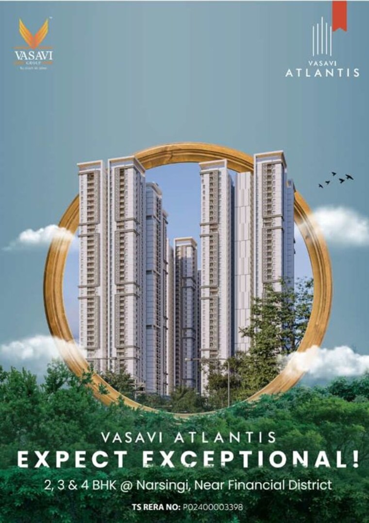 Exterior View, vasavi-atlantis 2 Bedroom 1310 Sq.Ft. Apartment In Narsingi Hyderabad 10669024