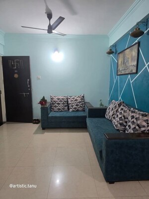 Living Room in 2 BHK Apartment at Shreeji Paradise, Aundh – for Rent