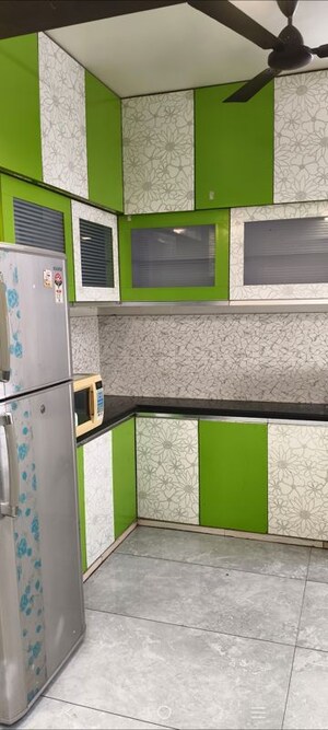 Kitchen in 3 BHK Apartment at Avirat Silver Radiance, Bodakdev – for Rent