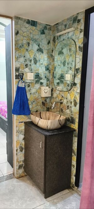 Bathroom in 3 BHK Apartment at Avirat Silver Radiance, Bodakdev – for Rent