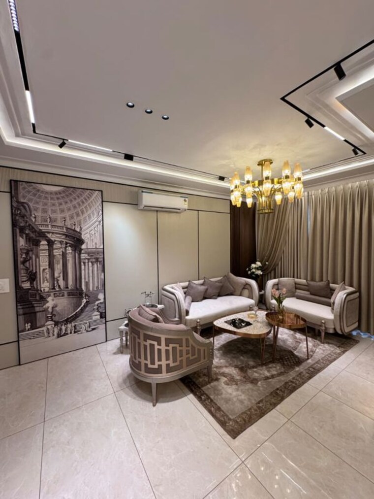 Living Room, bliss-orra 3 Bedroom 1730 Sq.Ft. Apartment In Ambala Highway Zirakpur 10669135