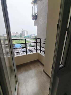 Balcony in 2 BHK Apartment at Bankey Bihari Aggarwal Heights, Raj Nagar Extension – for Rent