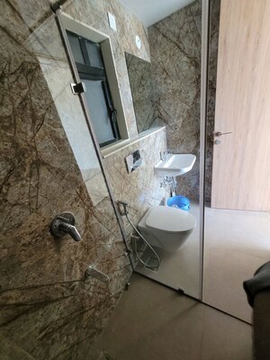 Bathroom in 2 BHK Apartment at Dosti Eastern Bay Phase 2, Wadala – for Rent