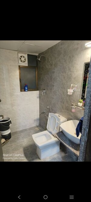 Bathroom in 3 BHK Apartment at Ajmera Casa Vyoma, Vastrapur – for Rent