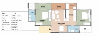 2 BHK +Apartment For Sale in Esteem South Park in Bannerghatta Road, Bangalore