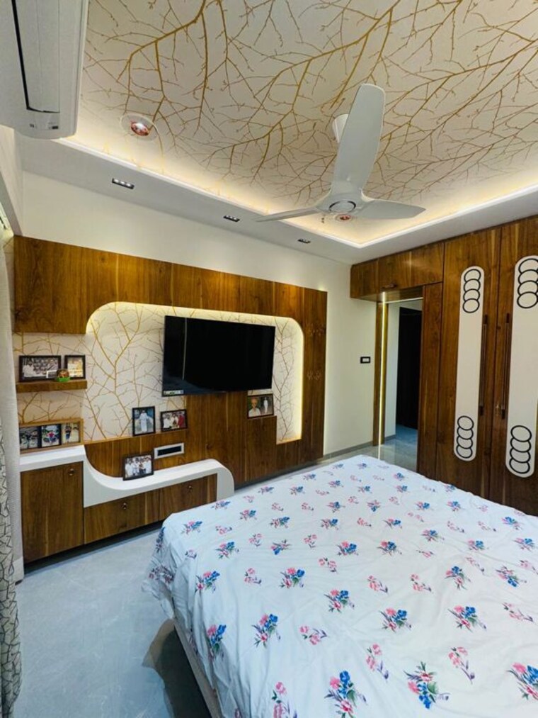 Bedroom, big-splash 3 Bedroom 1200 Sq.Ft. Apartment In Vashi Sector 17 Navi Mumbai 10669176