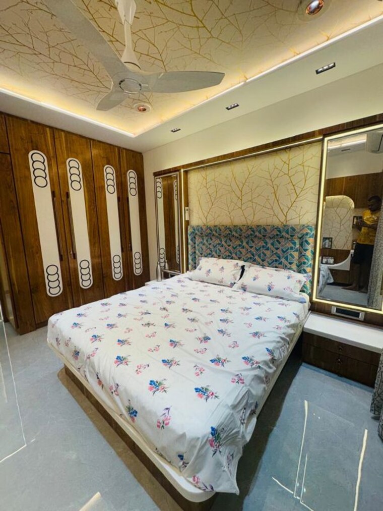 Bedroom, big-splash 3 Bedroom 1200 Sq.Ft. Apartment In Vashi Sector 17 Navi Mumbai 10669176