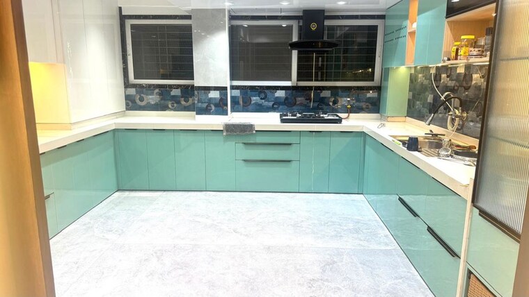 Kitchen, big-splash 3 Bedroom 1200 Sq.Ft. Apartment In Vashi Sector 17 Navi Mumbai 10669176