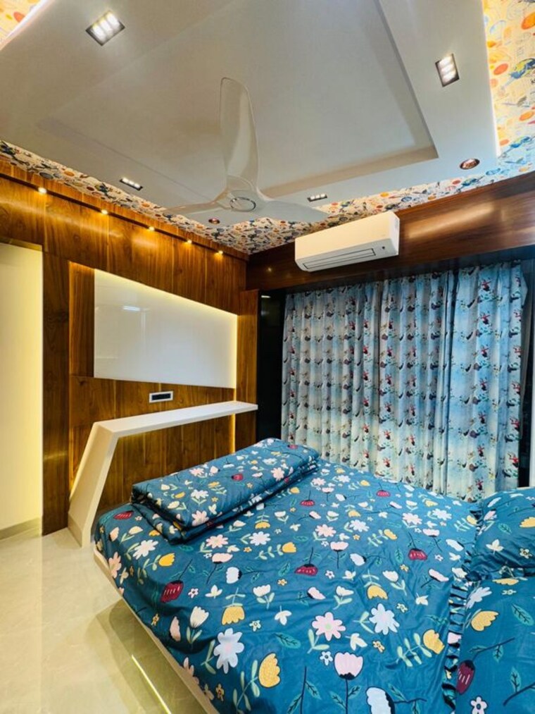 Bedroom, big-splash 3 Bedroom 1200 Sq.Ft. Apartment In Vashi Sector 17 Navi Mumbai 10669176