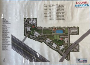 Master Plan in 3 BHK Apartment at Godrej Meridien, Sector 106 – for Rent