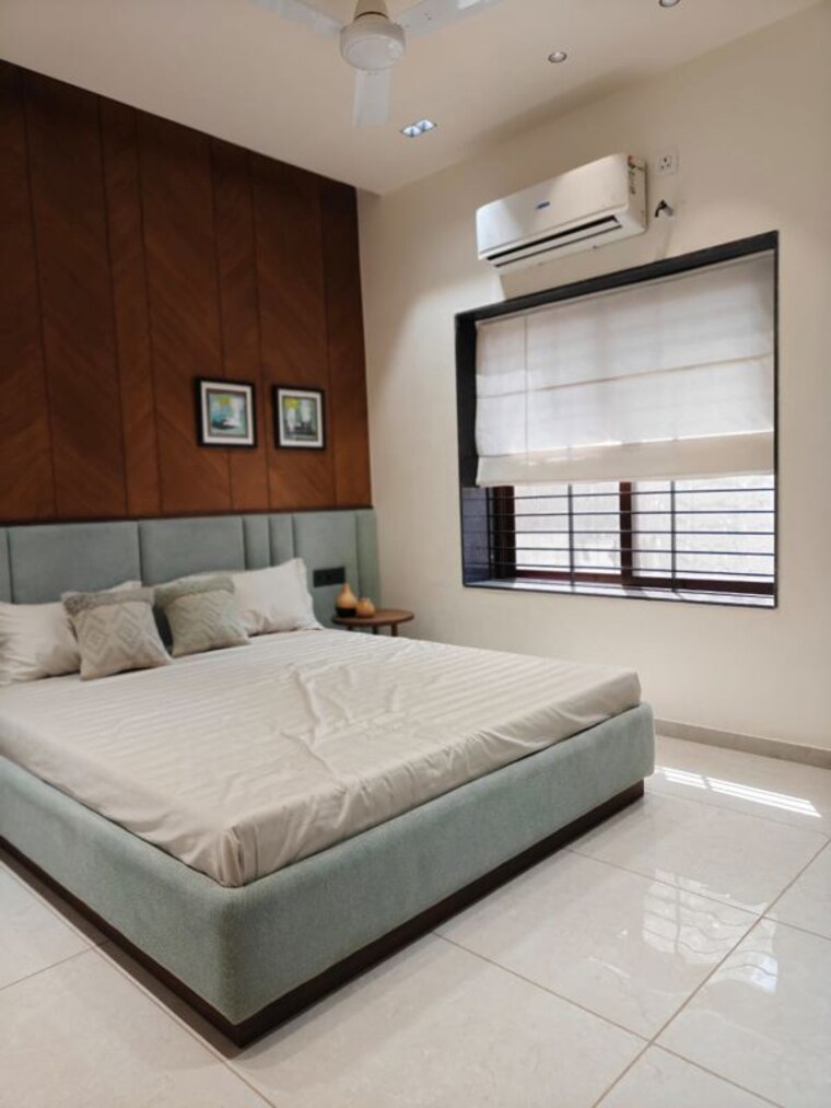 Bedroom, nishtha-rudra-villa 4 Bedroom 962 Sq.Ft. Apartment In Bill Vadodara 10664822