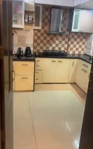 Kitchen in 3 BHK Apartment at Big Splash, Vashi Sector 17 – for Rent