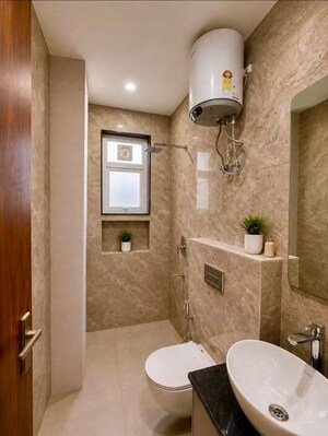 Bathroom in 3 BHK Apartment at Conscient Habitat 102, Sector 102 – for Rent