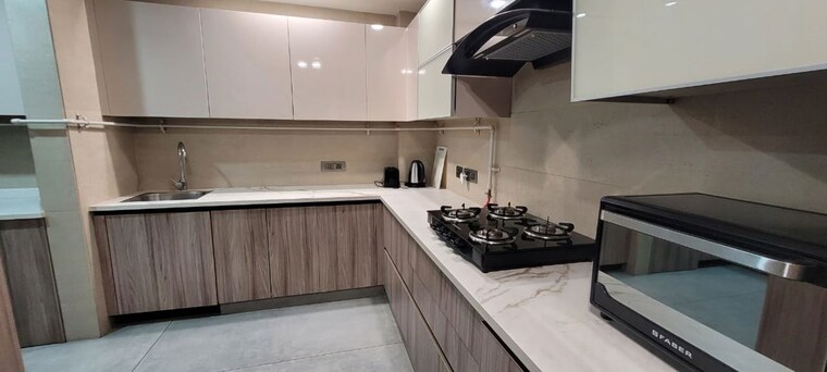 Kitchen, greater kailash i 3 Bedroom 1600 Sq.Ft. Builder Floor In Greater Kailash I Delhi 10669307
