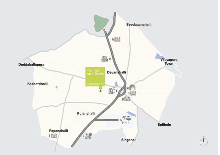 Map Location, total-environment-tangled-up-in-the-green  1800 Sq.Ft. Plot In Devanahalli Bangalore 10669242