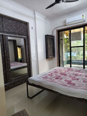 Bedroom in 2 BHK Apartment at Chandrabhaga Apartments, Kalyan West – for Rent