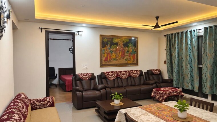 Living Room, purva-atmosphere 3.5 Bedroom 2000 Sq.Ft. Apartment In Thanisandra Main Road Bangalore 10669378