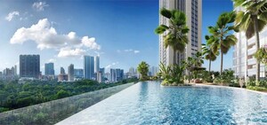 Swimming Pool in 3.5 BHK Apartment at Piramal Aranya, Byculla – for Rent