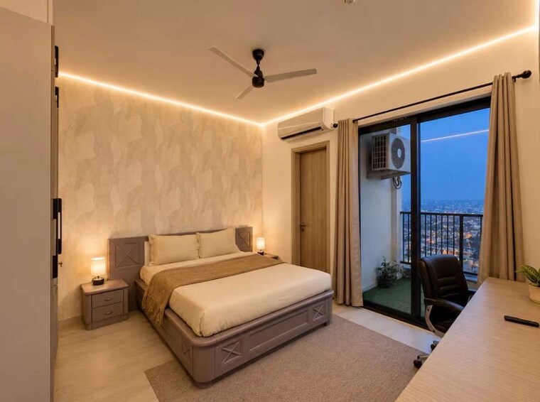 Bedroom, skywhales-vienna-greens 3 Bedroom 1323 Sq.Ft. Builder Floor In Sector 99a Gurgaon 10669439