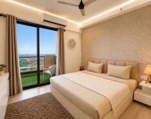 Bedroom in 3 BHK Builder Floor at Skywhales Vienna Greens, Sector 99a – for Sale