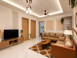 Living Room in 3 BHK Builder Floor at Skywhales Vienna Greens, Sector 99a – for Sale