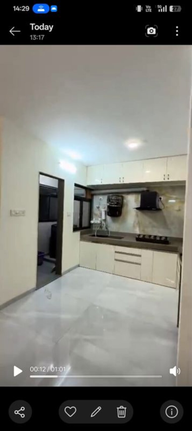 Kitchen, oxy-beaumonde 2 Bedroom 734 Sq.Ft. Apartment In Viman Nagar Pune 10669535