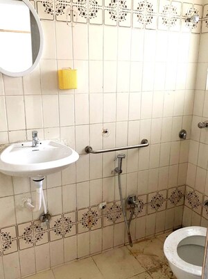 Bathroom in 2 BHK Apartment at Kalumal Estate, Juhu – for Rent