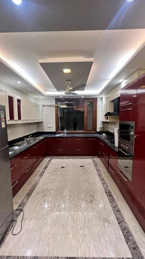Kitchen in 4 BHK Apartment at Greater Kailash I – for Rent