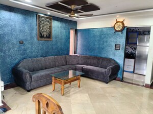 Living Room in 2 BHK Apartment at Harbour Court, Nerul Sector 19a – for Rent