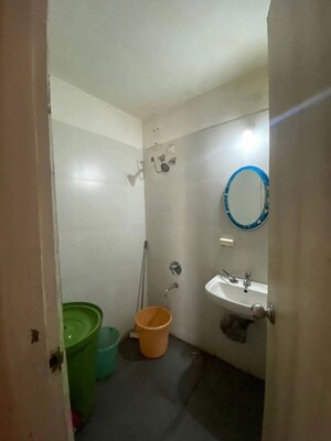 Bathroom in 1 BHK Apartment at Sunshine Heights Ghasoli, Ghansoli – for Rent