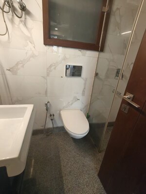 Bathroom in 3 BHK Apartment at Greater Kailash I – for Rent
