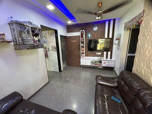 Living Room in 1 BHK Apartment at Sunshine Heights Ghasoli, Ghansoli – for Rent