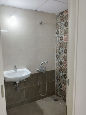 Bathroom in 2 BHK Apartment at Mahindra Happinest Tathawade Phase 1, Tathawade – for Rent
