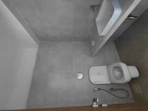 Bathroom in 3 BHK Apartment at Lotus Sky Garden, Malad West – for Rent