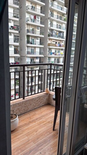 Balcony in 3 BHK Apartment at SCC Sapphire, Raj Nagar Extension – for Rent