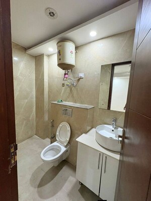 Bathroom in 2 BHK Apartment at Palm Residency Chhatarpur, Chattarpur – for Rent