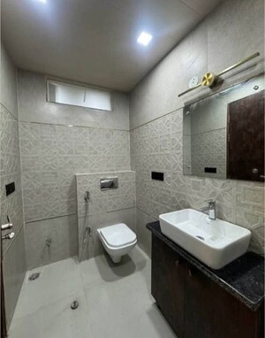 Bathroom in 2 BHK Apartment at Palm Residency Chhatarpur, Chattarpur – for Rent