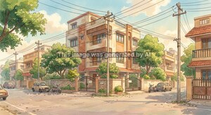  Apartment – Exterior View View at Jayamahal Extn - for Sale
