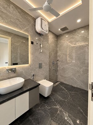 Bathroom in 4 BHK Builder Floor at Shanti Kunj – for Sale