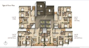 Floor Plan in 3 BHK Apartment at Agami Pavillion, Bandra East – for Sale