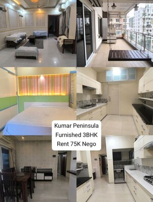 3 BHK Apartment For Rent in Kumar Peninsula, Baner
