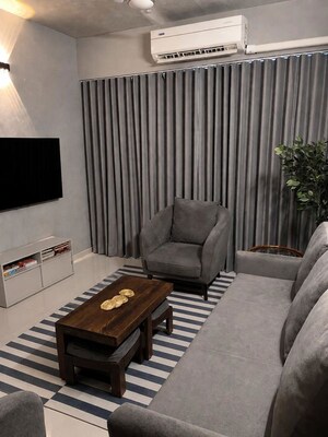 Living Room in 3 BHK Apartment at Makarba – for Sale