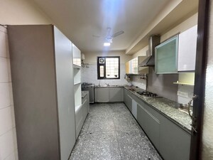 Kitchen in 4 BHK Builder Floor at East Of Kailash – for Rent
