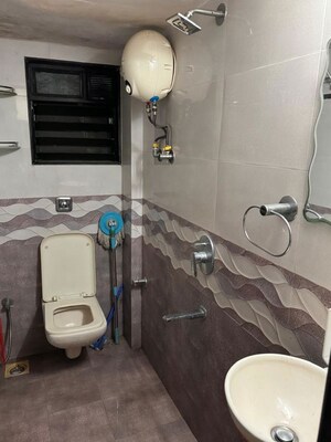 Bathroom in 1 BHK Apartment at Kabra Maheshwari Nagar, Andheri East – for Rent
